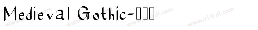 Medieval Gothic字体转换